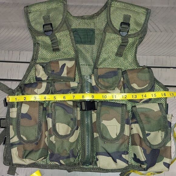 Tactical Green Camo Adjustable Army SWAT Hunting Airsoft Paintball Comba… - Picture 5 of 6